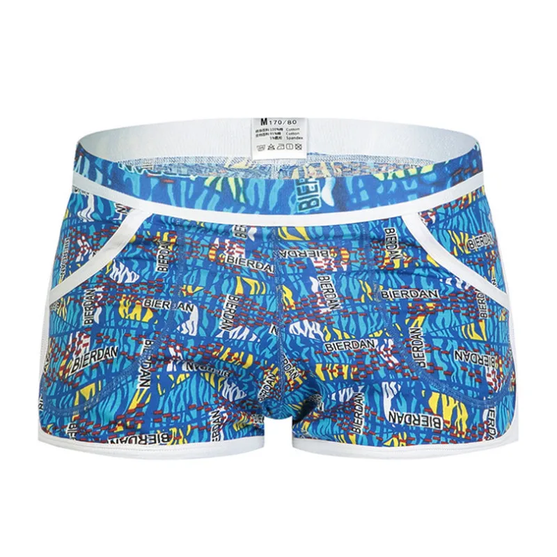 Шорты мужские с принтом незатухающие независимый мешочек хлопковое нижнее белье