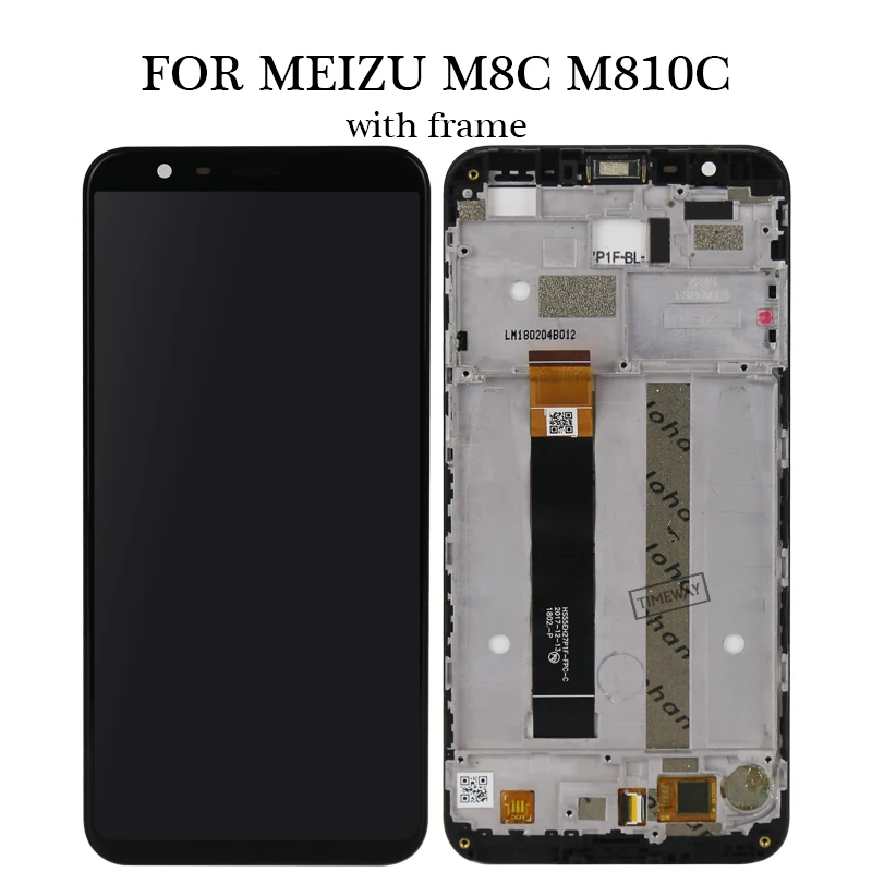 ЖК-дисплей 5 дюйма для M8C + дигитайзер сенсорной панели с рамкой M8 C 8c M810C M809L