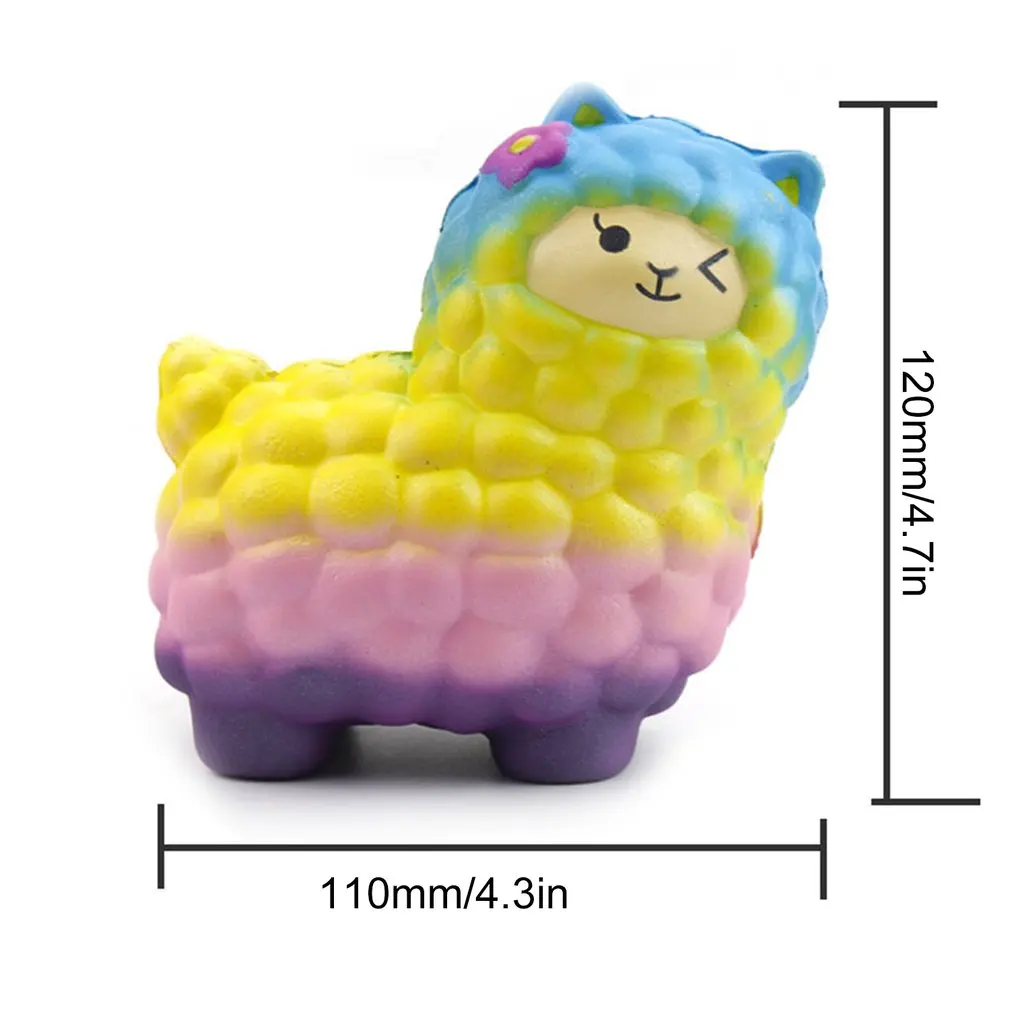 

Kawaii Cute Sheep Shape Scented Toys Practical Slow Rising Squeeze Toys Anti-strss Best Gift Stress Reliever Squishy Toy for Kid