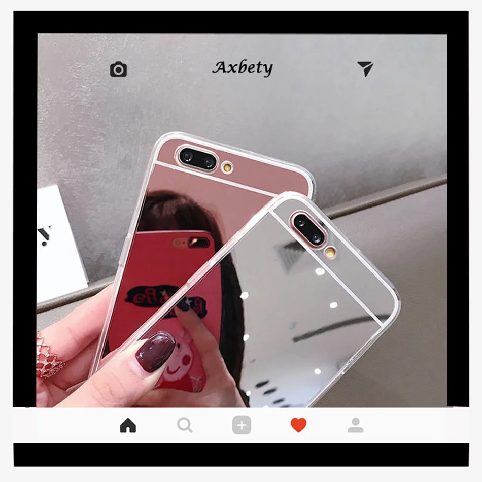 Чехол для iPhone 11 XR Pro XS Max роскошный зеркальный чехол с покрытием 8/7/SE 2020 6 Plus