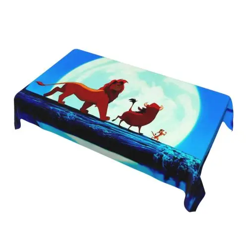 

The Lion King Print Table Cloth Coffee TableCover Rectangular Tablecloth Waterproof Tablecloths Dining TableCloth