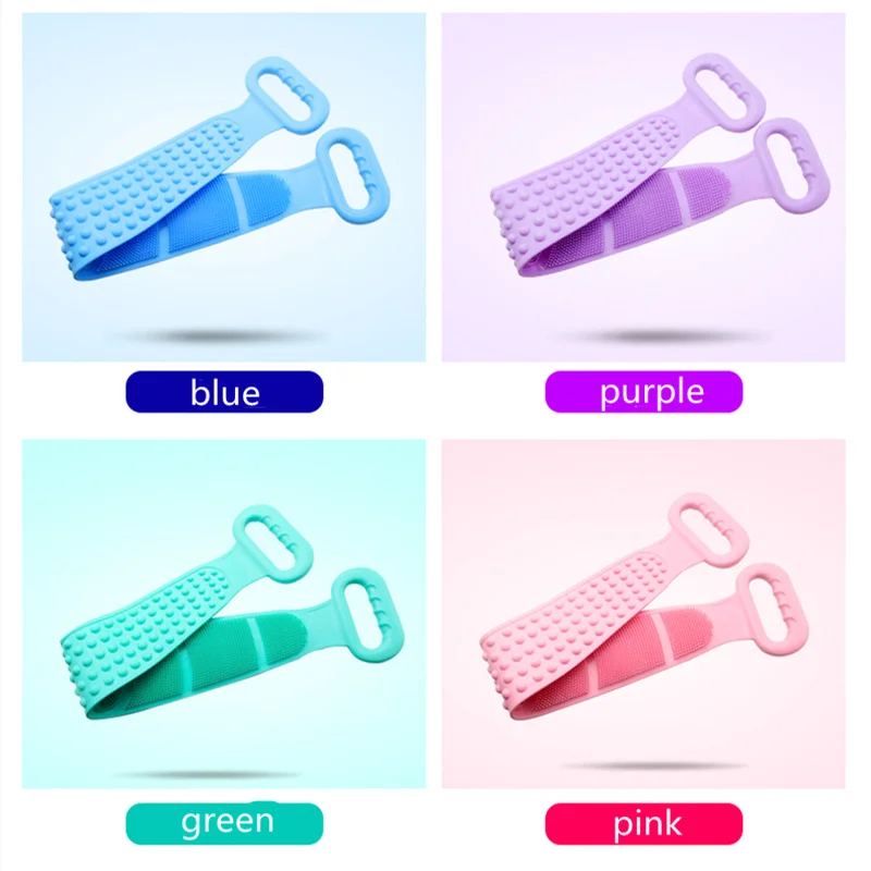 Силиконовое полотенце для душа очищающее средство спины и грязи пилинг