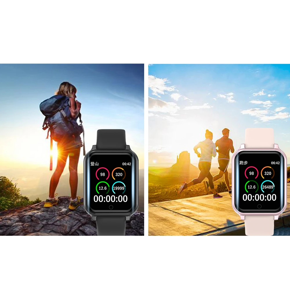 Умные часы B58, водонепроницаемые, спортивные, B57 Plus, для iphone, Apple, телефон, умные часы, пульсометр, кровяное давление для женщин и мужчин