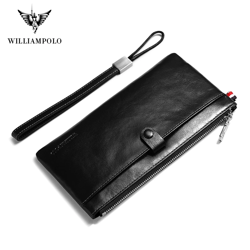 Мужской кошелек simpolo кожаный длинный|carteira brand|brand men walletmen brand wallet |