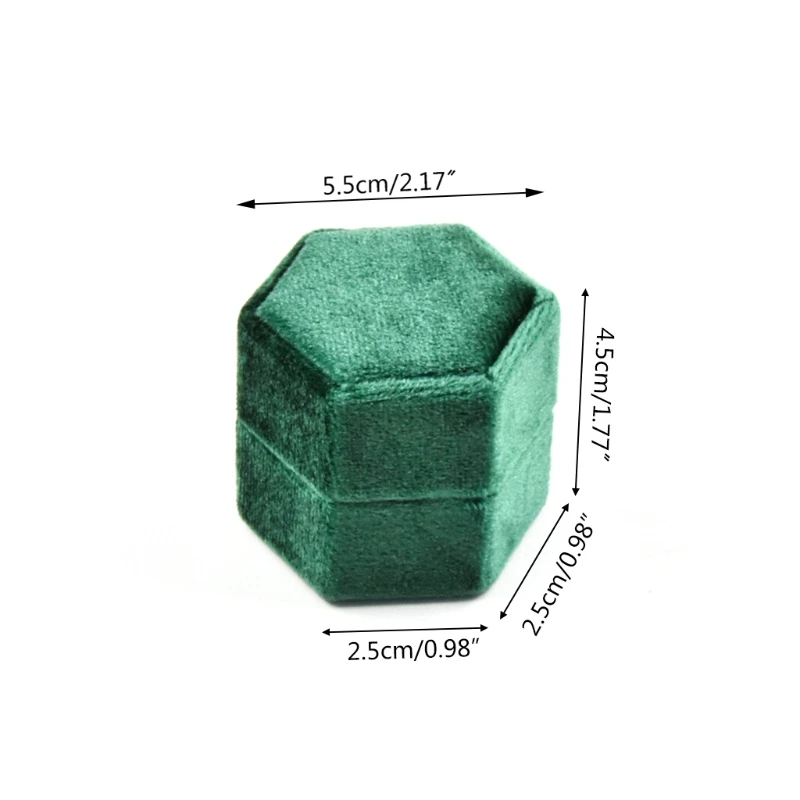 

New 1 PC Retro Velvet Ring Box Double Slot Wedding Proposal Ring Storage Box Classic Jewelry Storage Box Gift Supplies