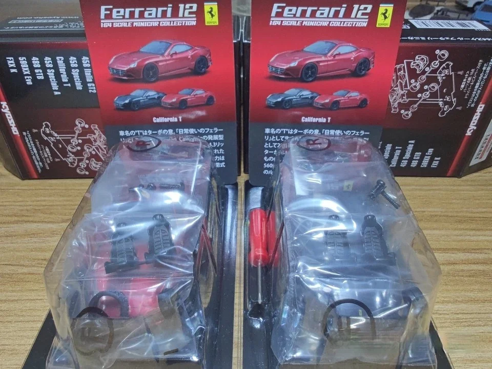 

1/64 Kyosho Alloy Car Ferraris California T California Electroplated Red Black Black Wheel Boutique Collection Rare Style
