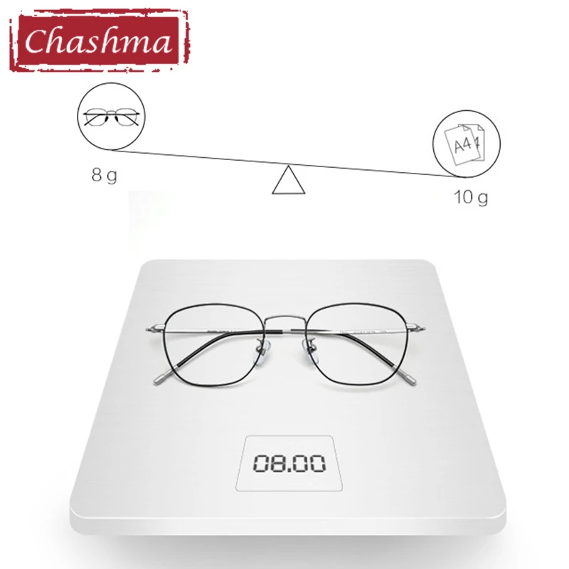 Овальные очки Chashma для мужчин и женщин оправа очков по рецепту светильник с