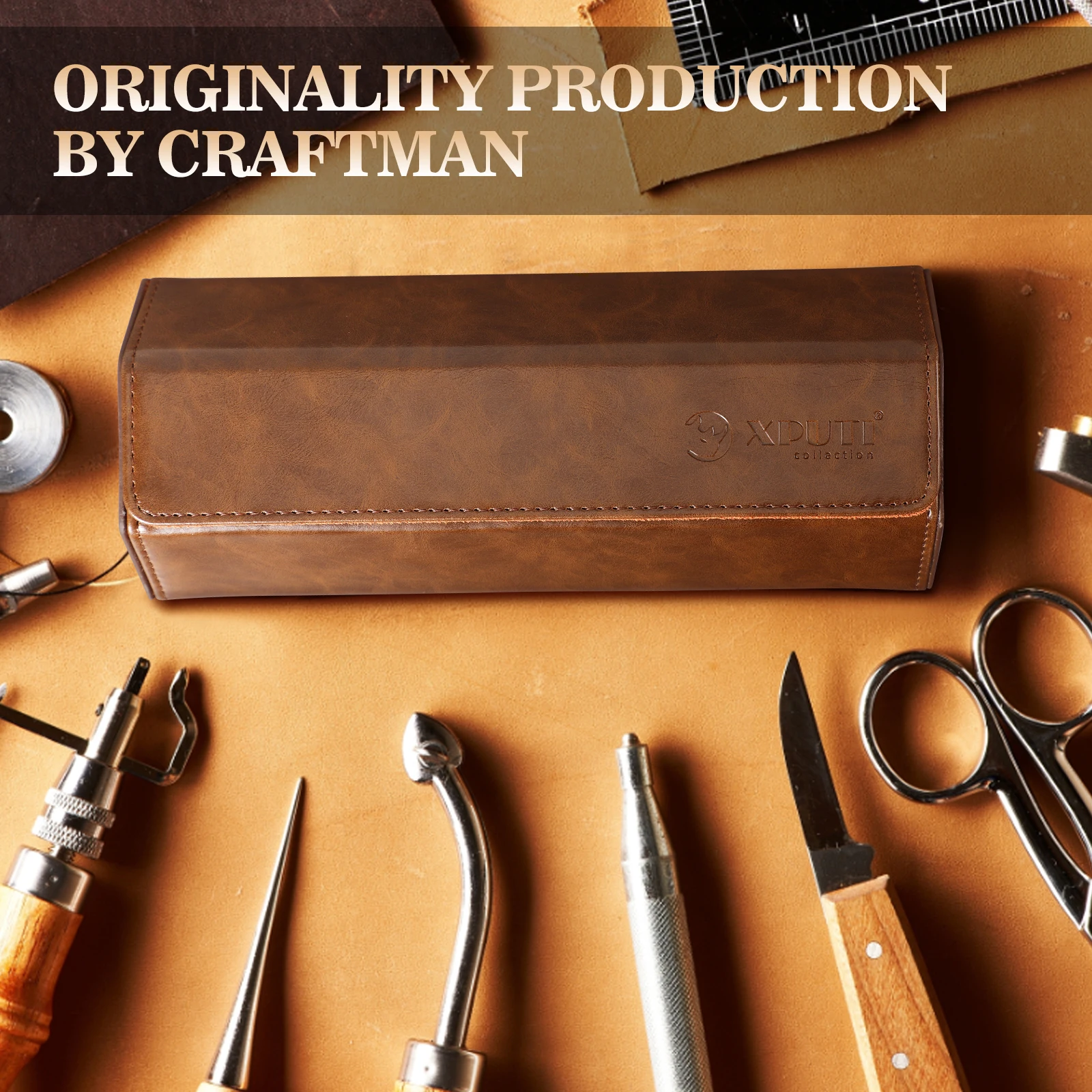 Exclusive 3-slots Watch Travel Case Watch Roll Box Organizer Luxury Handmade  Holder For Men Watches Storage Jewelry Gift  Box