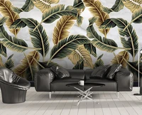 custom background wall tropical leaf plant background wall mural wallpaper mural 3d wallpaper wallpaper wall for