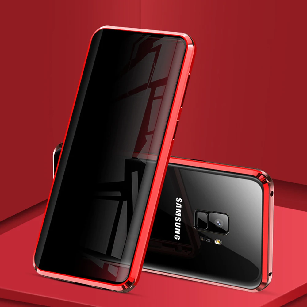 Магнитный чехол для samsung Galaxy S10, 5G, S9, S8 Plus, защита от прописывания, закаленное стекло, полное покрытие, Защита для samsung Note 8, 9