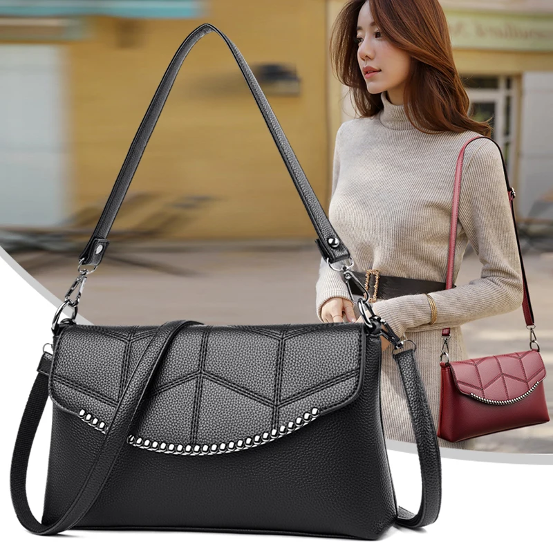 

OLSITTI Pu Leather Crossbody Bags for Women 2021 High Quality Shoulder Bags Simple Messenger Bag Ladies Travel Bags and Handbags
