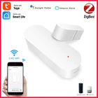 Tuya ZigBee Smart WiFi датчик для двери дверь открытойзакрытый детекторы магнитный переключатель окна сенсор умный дом безопасности оповещения охранной сигнализации