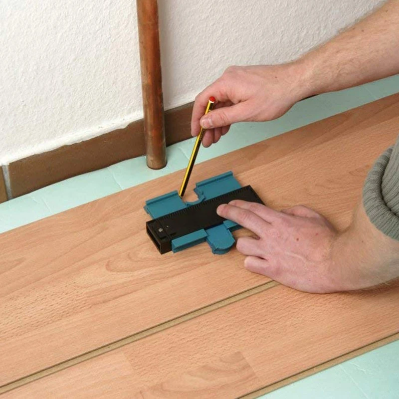 10 inch Multifunction Contour Gauge Tiling Laminate Tiles Shaping Wood Measure Ruler ABS Duplicator | Инструменты