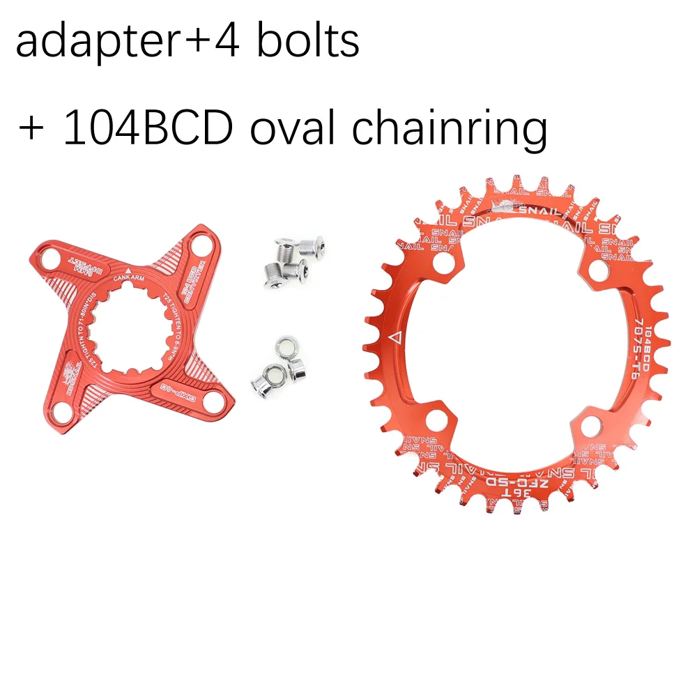 Snail овальная Звездочка 6 мм офсетный GXP XX1 Eagle X01 GX X1 X0 X9 для sram DM 32T 34T 36 38 Прямой
