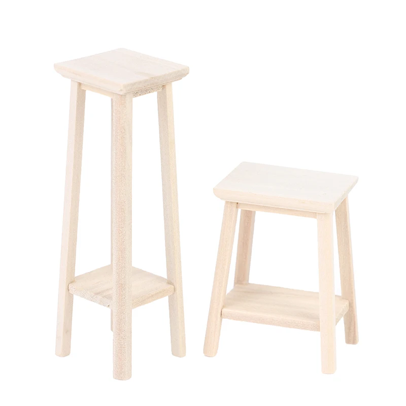 

1:12 миниатюрный деревянный стул бонсай для кукольного домика, модель стула, аксессуары для мебели