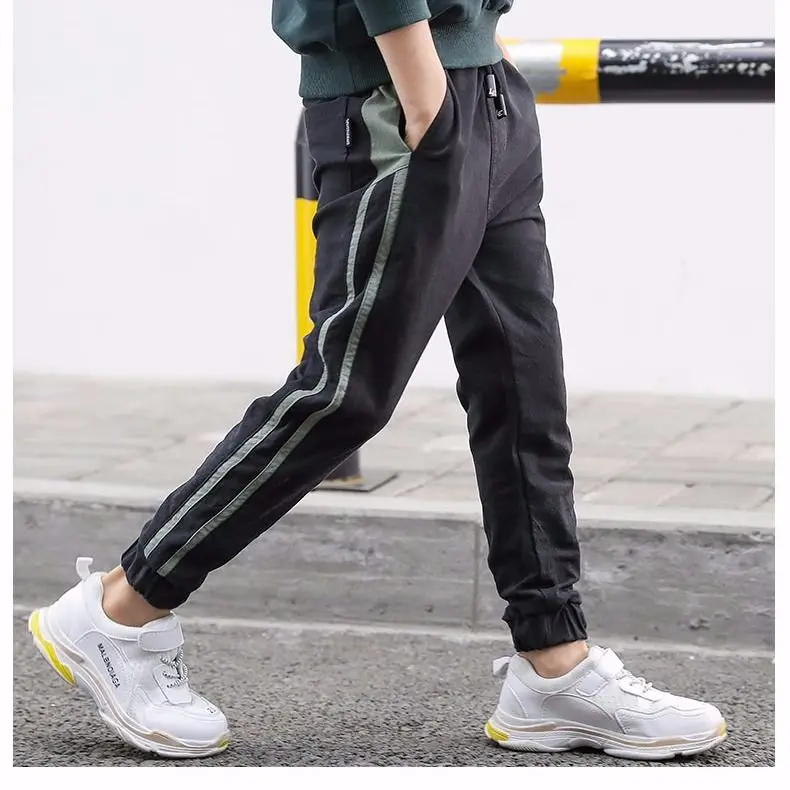 Штаны для мальчиков на весну и осень корейские повседневные штаны из От 4 до 14 лет