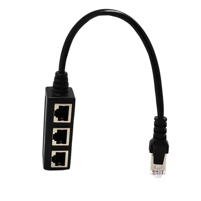 Разветвитель Y RJ45 переходной кабель 1-2 шнур переключателя адаптера для CAT 5 LAN Ethernet
