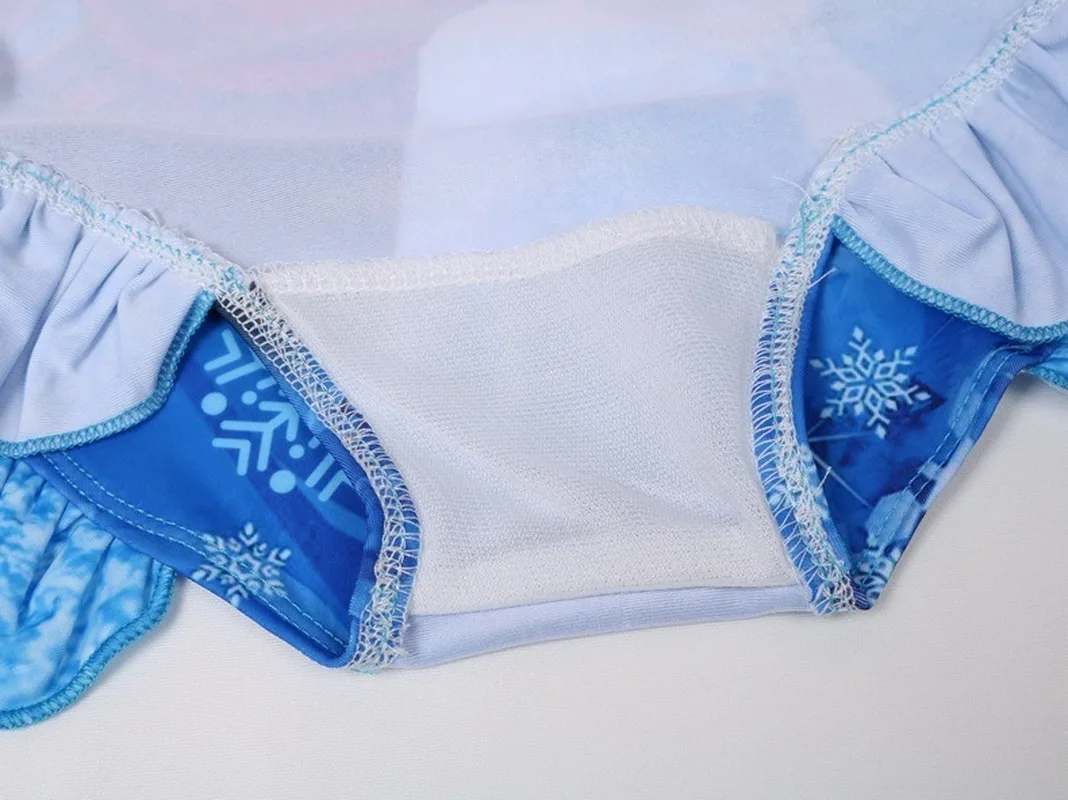 Цельный купальник для маленьких детей девочек с изображением Эльзы Анны и