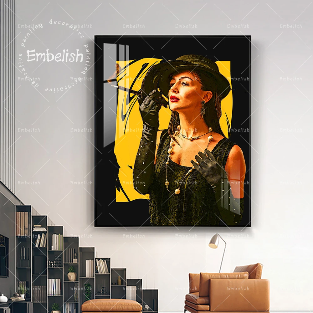 

1 Pieces Sexy Woman Portrait HD Spray On Canvas Paintings For Living Room Modern Home Decor Posters Wall Art Pictures Artworks