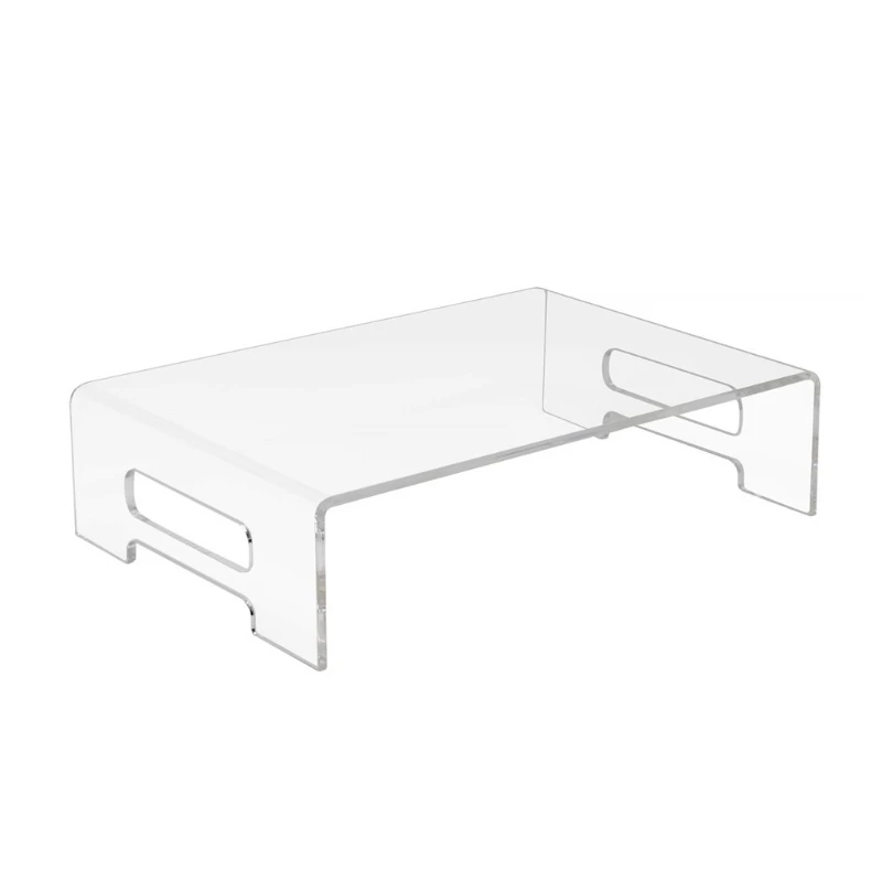 

Acrylic Monitor Stand Elegant Clear Laptop Riser Computer Desktop Stand Desk Display Tray Shelf for Home Office Business