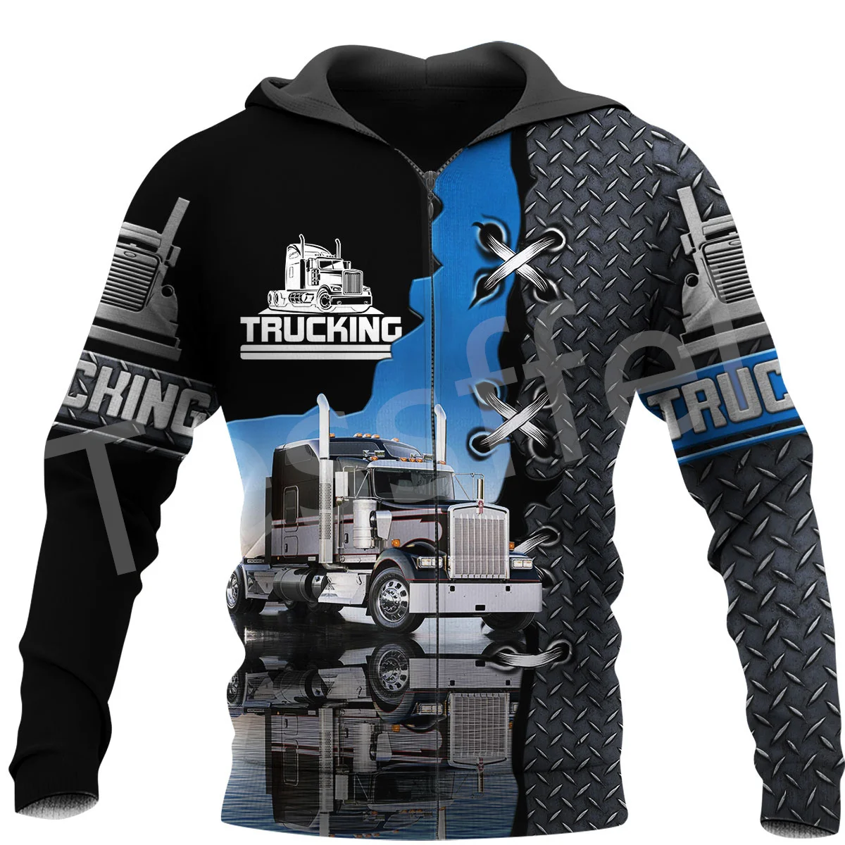 

Tessffel Newest Worker Truck Driver Trucker 3DPrint Streetwear NewFashion Tracksuit Harajuku Autumn Funny Hoodies Men/Women B-7