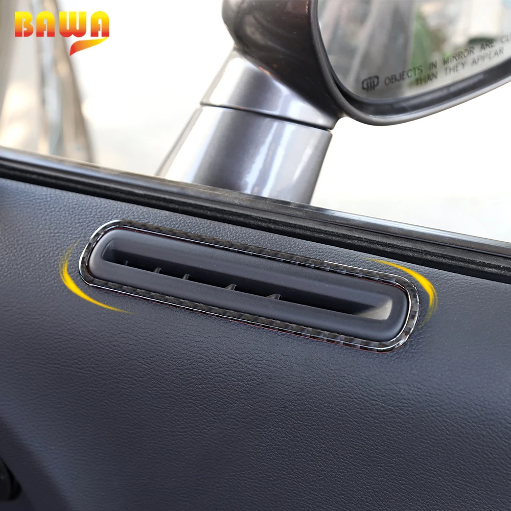 

BAWA Side Door Air Vent Cover Tirm Air Outlet Decoration Stickers for Dodge Challenger 2015+ Interior Mouldings Accessories