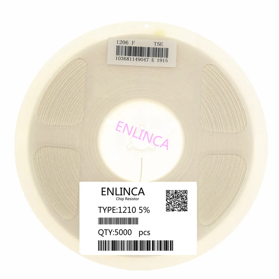 ENLINCA 5000 шт. 1210 5% smd Чип резисторы 0R 10M 1/2 Вт 1R 10R 22R 33R 47R 100R 150R 220R 470R 1K 10K 10R|Резисторы| |