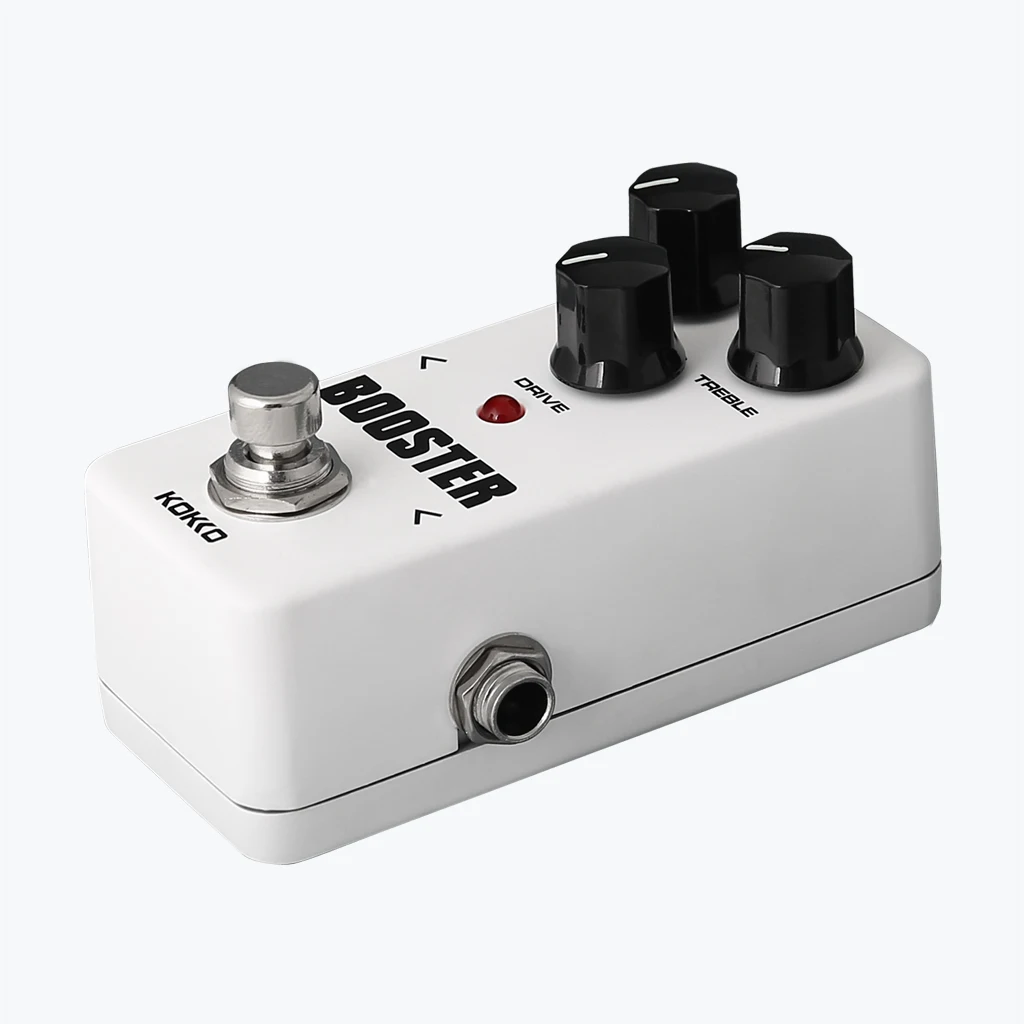 

Mini Effect Pedal Booster with True Bypass for Electric Guitar White