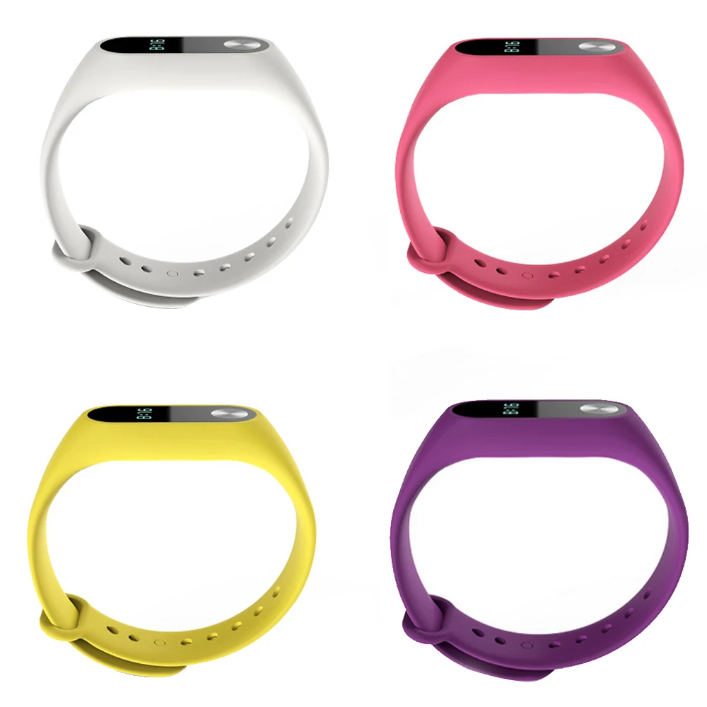 Gosear 10 шт. силиконовый сменный Браслет ремешок для браслета Xiaomi Xiomi Xiao Mi Band Miband 2 II