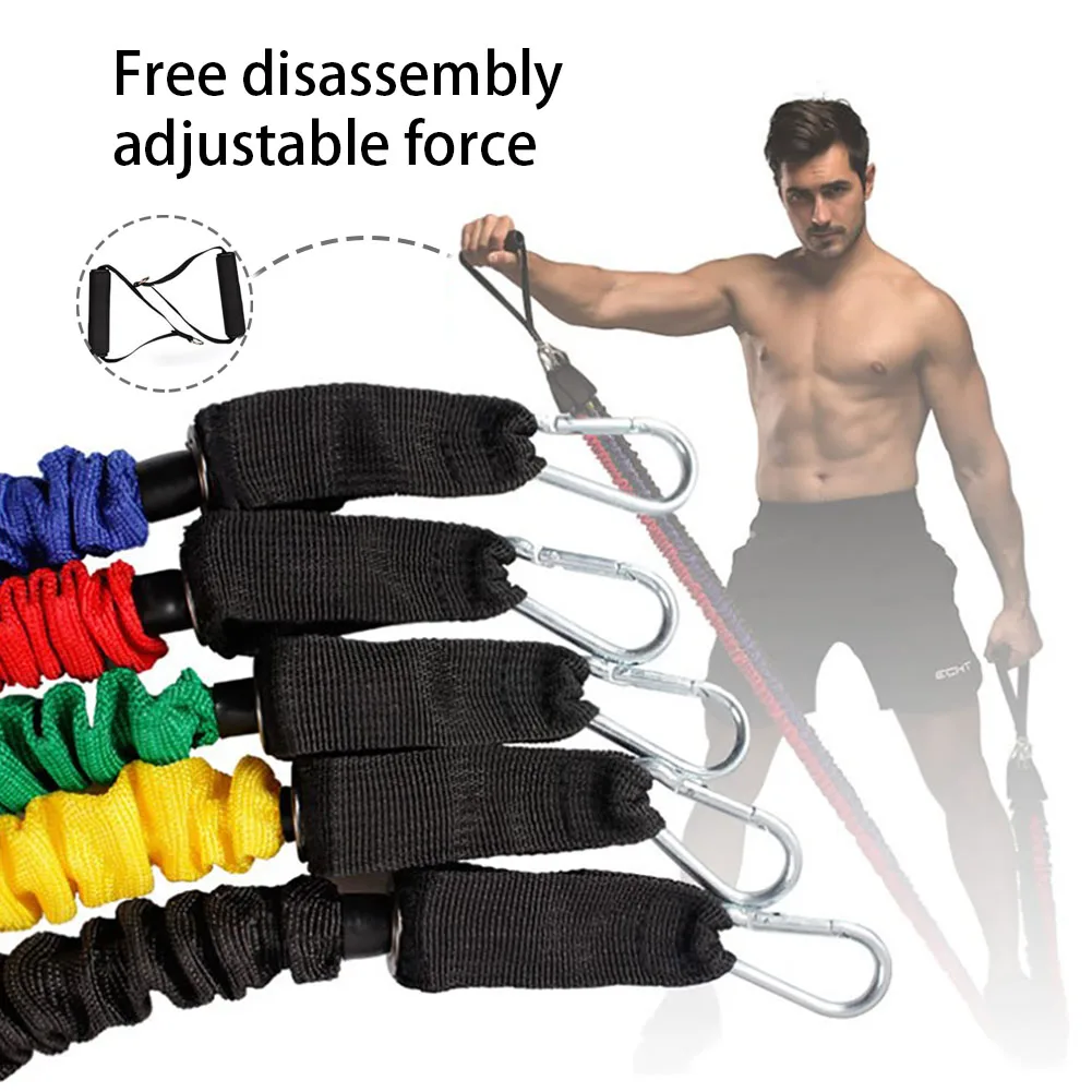 

11pcs set Pull Rope Fitness Exercises Resistance Bands elastic Tubes rope Yoga Band indoor Body sports Training equipment
