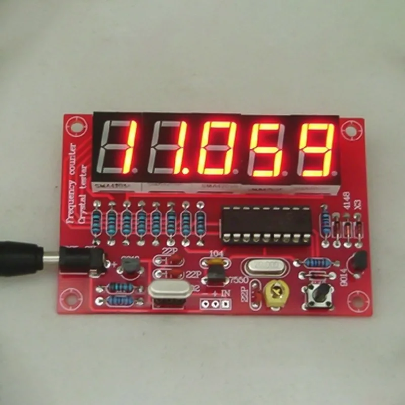 DIY цифровой СВЕТОДИОДНЫЙ Тестер Частотомер прибор для измерения уровня Kits1Hz 50MHz