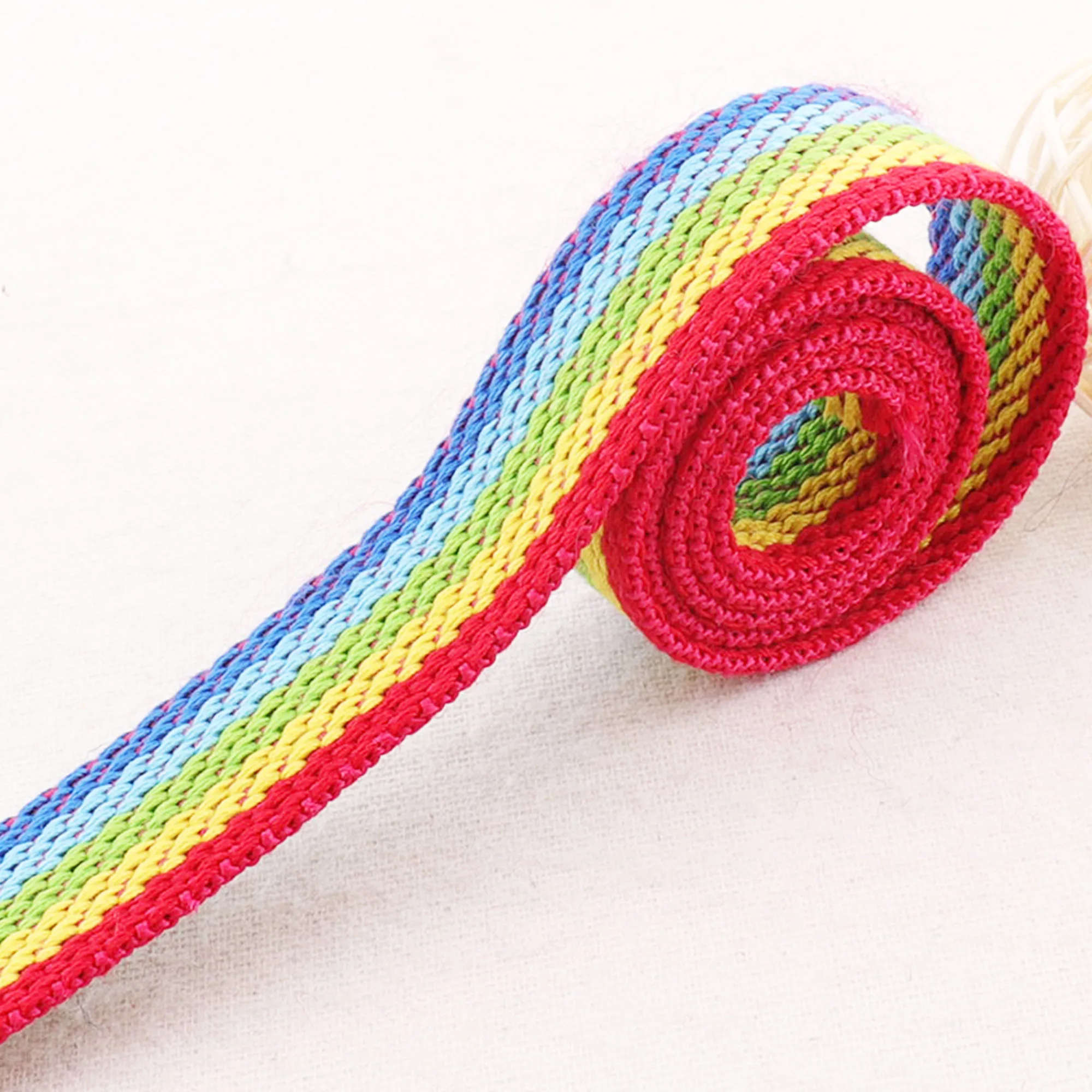 Радужная хлопчатобумажная тесьма тяжелый вес саржевая полоска женский кошелек