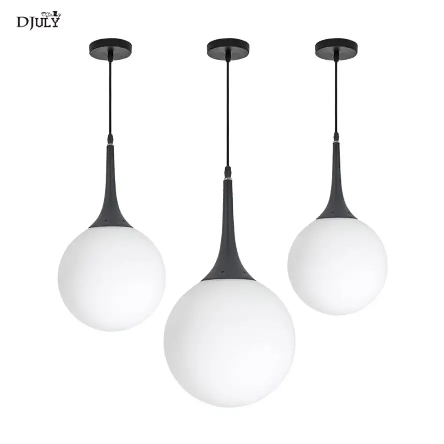 Скандинавский Датский дизайн белые стеклянные шаровые подвесные светильники