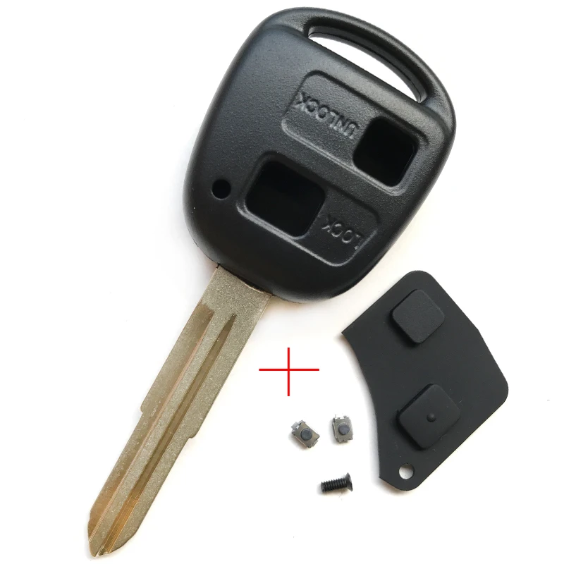 Чехол с 2 кнопками и дистанционным управлением для toyota Yaris prado Corolla camry Сменный