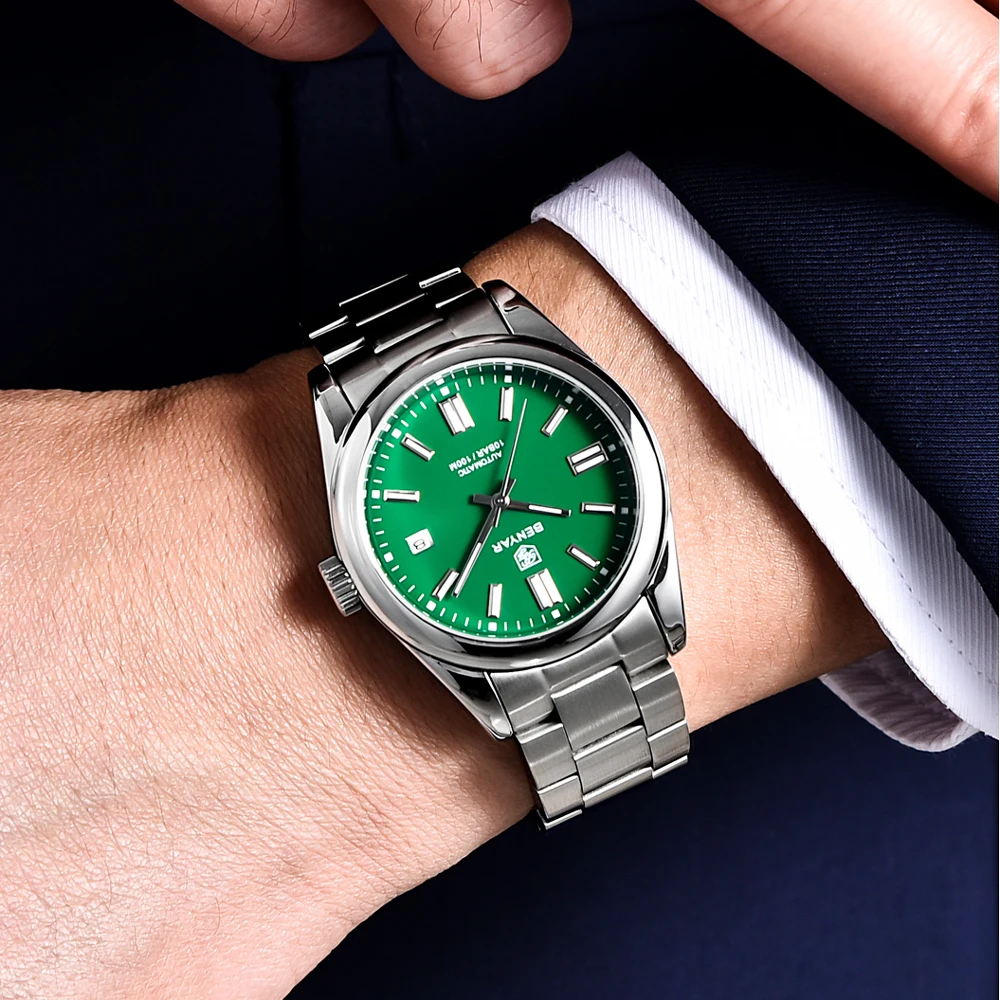 BENYAR 39MM Mens Watches 2021 Top Brand Luxury Automatic Watch For Men Mechanical Wristwatch Stainless Steel Sport Clock Relogio