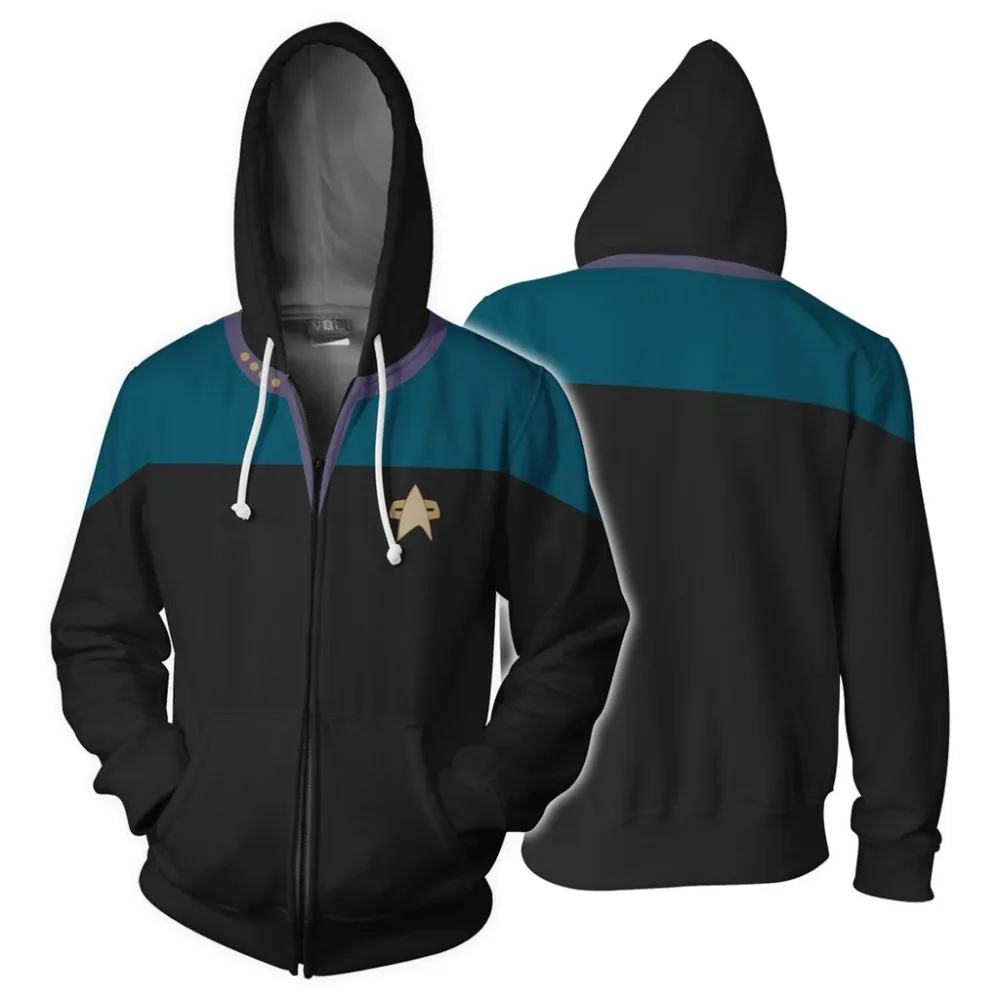 D Star Voyager Command cosplay Star cosplay, костюм с капюшоном, походная толстовка с капюшоном, Высококачественная весенняя куртка на молнии с 3D принтом, толстовки - Цвет: D