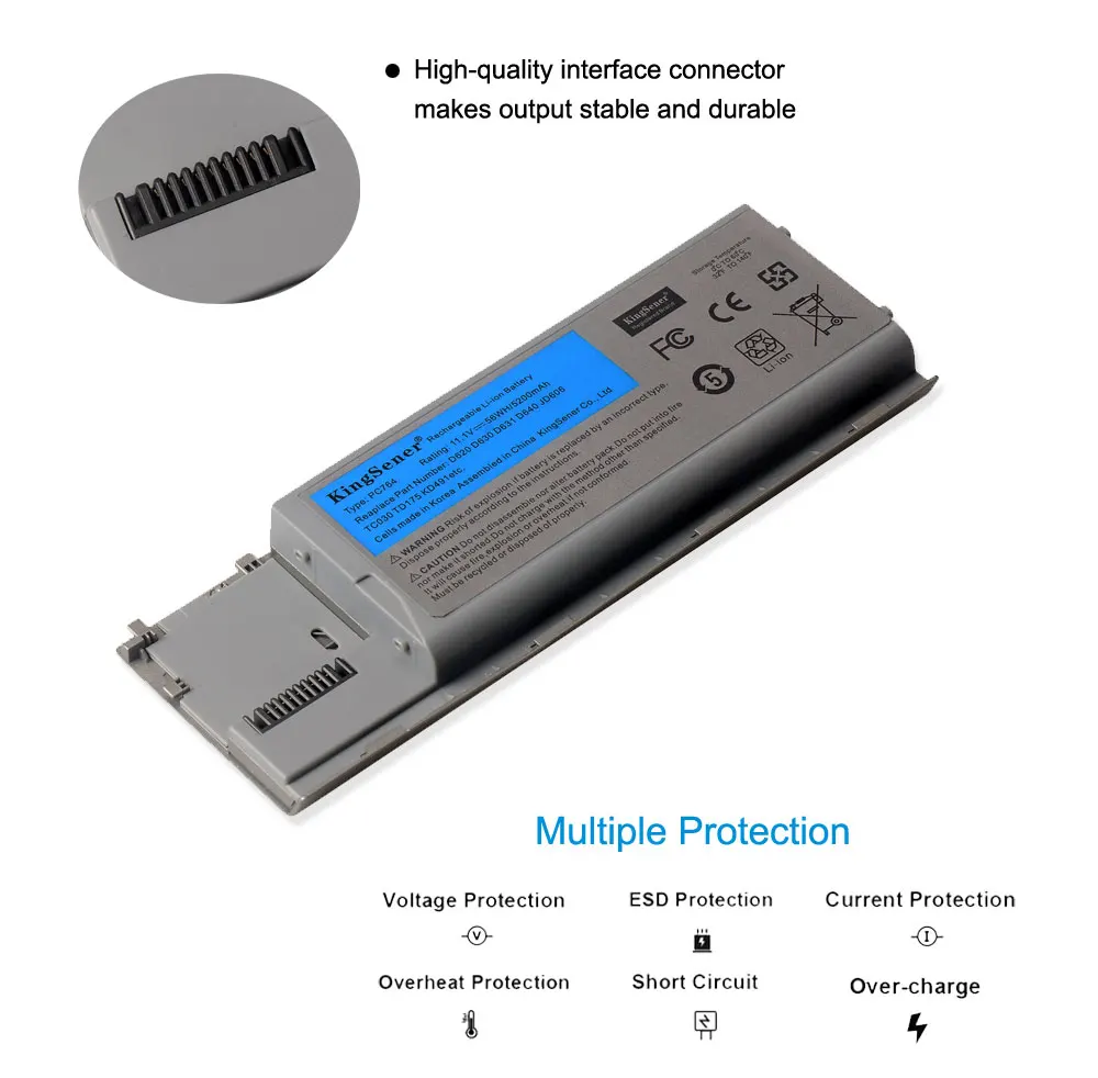 Аккумулятор KingSener в Корейском стиле для Dell Latitude D620 D630 D631 JD775 JY366 KD489 KD491 KD492 KD494 KD495 NT379