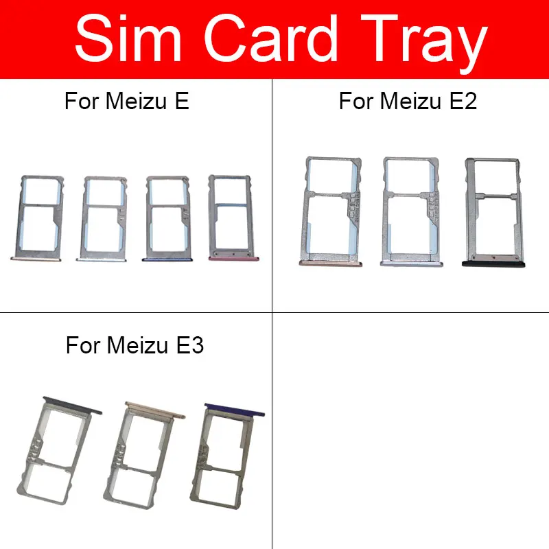 

Держатель лотка для sim-карты для Meizu Meilan Bluecharm E E2 E3 M851Q адаптер для Micro SIM карты Запасные части для сотового телефона