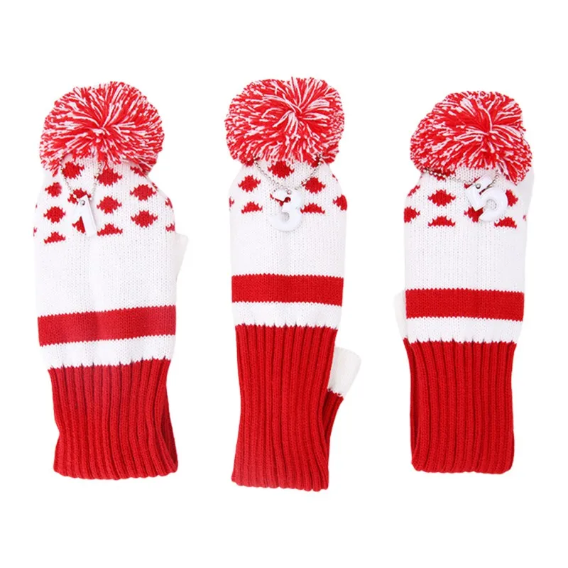 

Golf Knitted Cover Golf Club Golf Club With Number Knitted Wool Cue Cover Putter Club Grips Cover Accessories