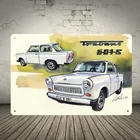 Трабант, плакат, печать, планер, ретро, металлический знак, настенный плакат, украшение для стены, семейный бар, цвет кофе