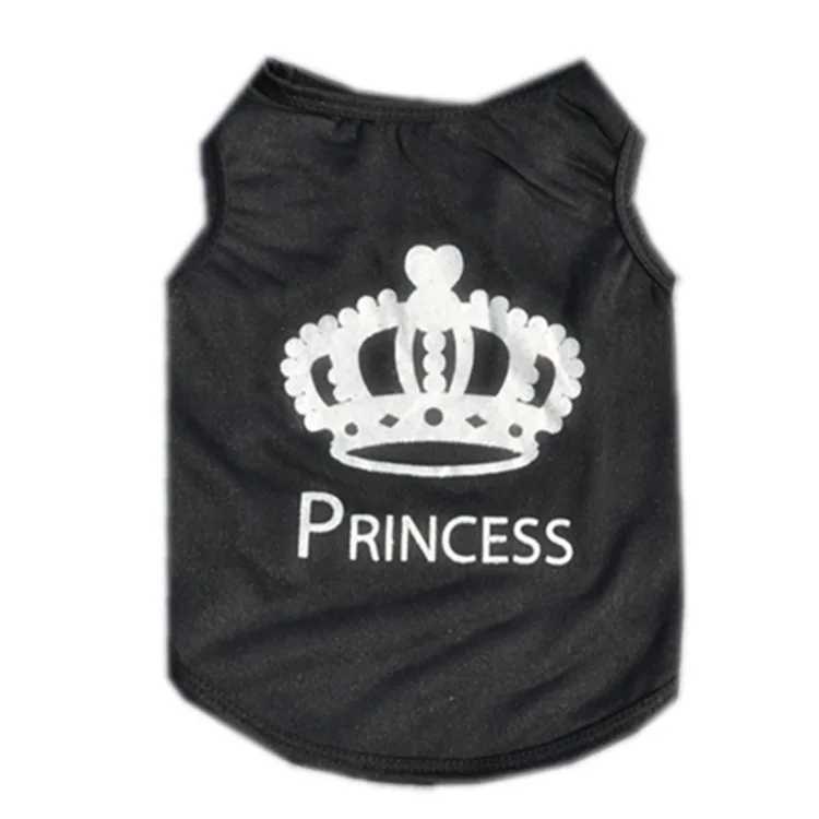 Одежда для домашних питомцев Летняя тонкая жилетка из полиэстера с изображением