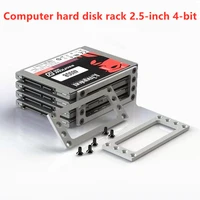 aluminium alloy computer hard disk rack 2 5 inch 4 bit 2 5 inch hard disk rack ssd hdd extended edge desktop external