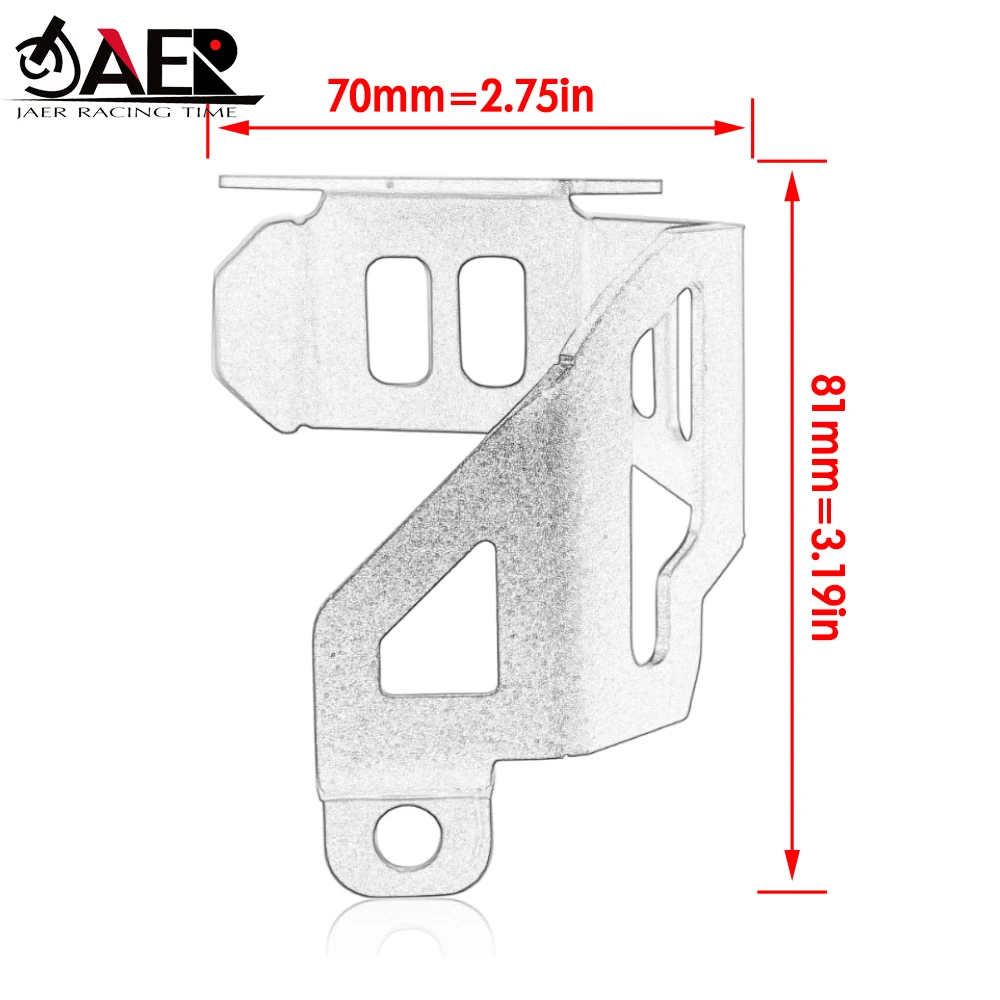 

Stainless Steel Front Brake Fluid Reservoir Protective Cover for Kawasaki Versys 1000 2019-2020