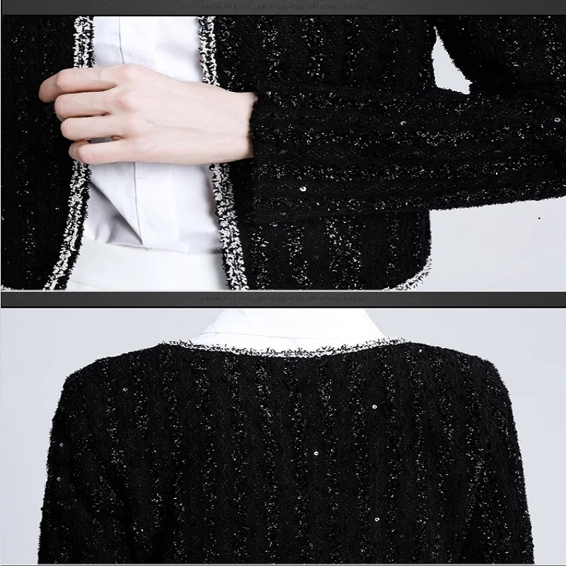 Dressnow/Женская Высококачественная куртка, женские элегантные капли, тонкие мягкие твидовые вязаные жакеты, женские милые короткие куртки, верхняя одежда, топы