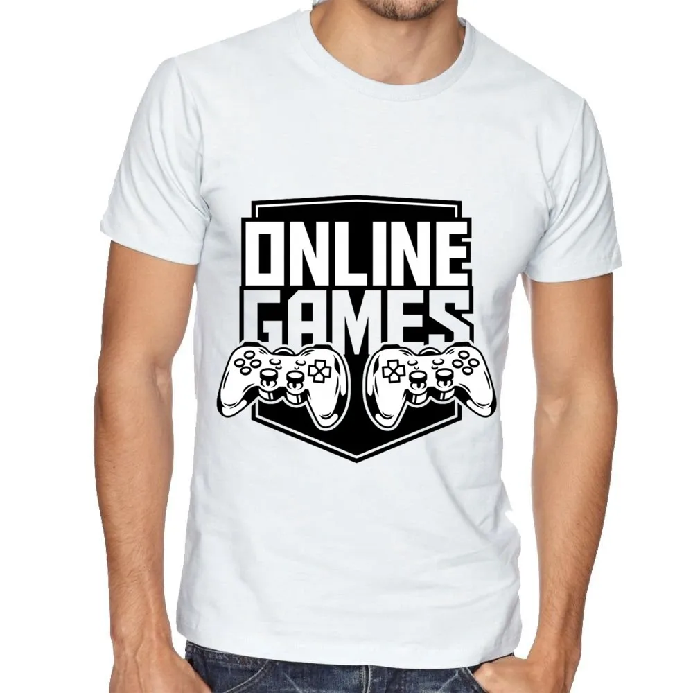 

2021 NEW weekend summer T Shirt men Old Gamer funny top tee vogue Harajuku Gamepad Casual cartoon anime Oversized t-shirt male