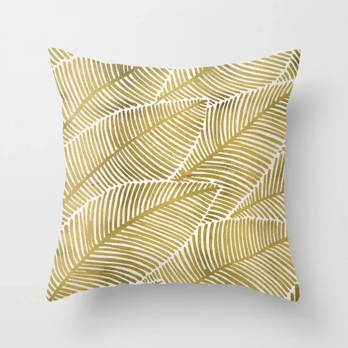 Modern Geometric Decorative Throw Pillow Cases Cushion Covers For Sofa Seat Chair Car 45x45cm Gray Yellow Color Living room | Дом и сад