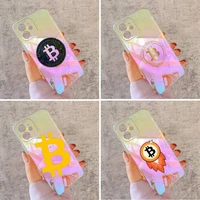 bitcoin phone case for iphone huawei honor 7 8 9 11 12 20 30 s x xs xr mini pro max plus laser transparent
