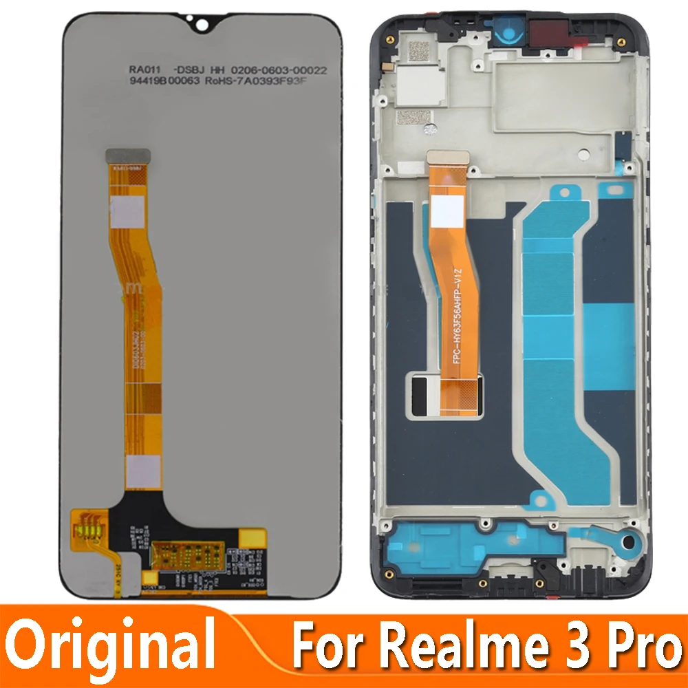 

6.3" Original Display For Realme 3 Pro 3Pro RMX1851 LCD Touch Screen Replacement Digitizer Assembly For Realme X Lite LCD