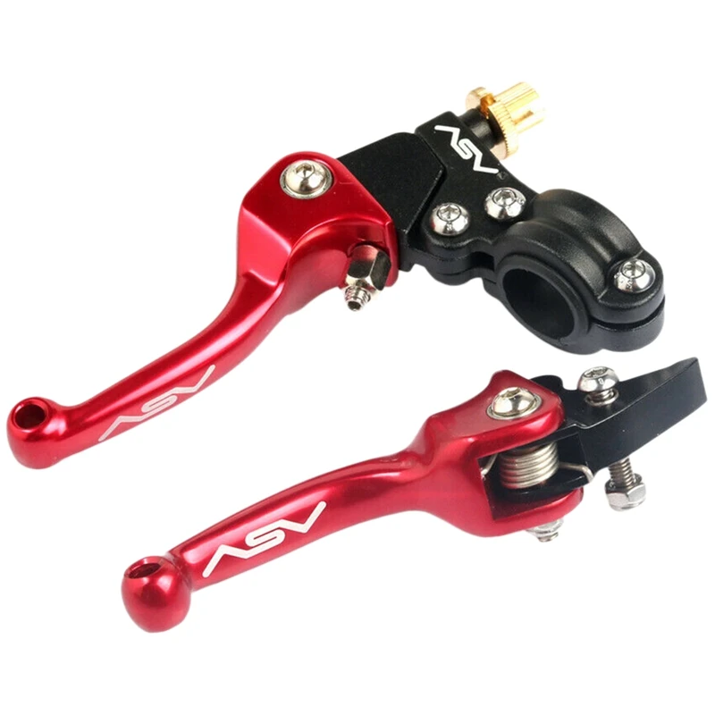 7/8 Inch/22Mm ASV F3 Series Clutch Brake Folding Lever Fit Motorcycle ATV Dirt Bike Red | Автомобили и мотоциклы