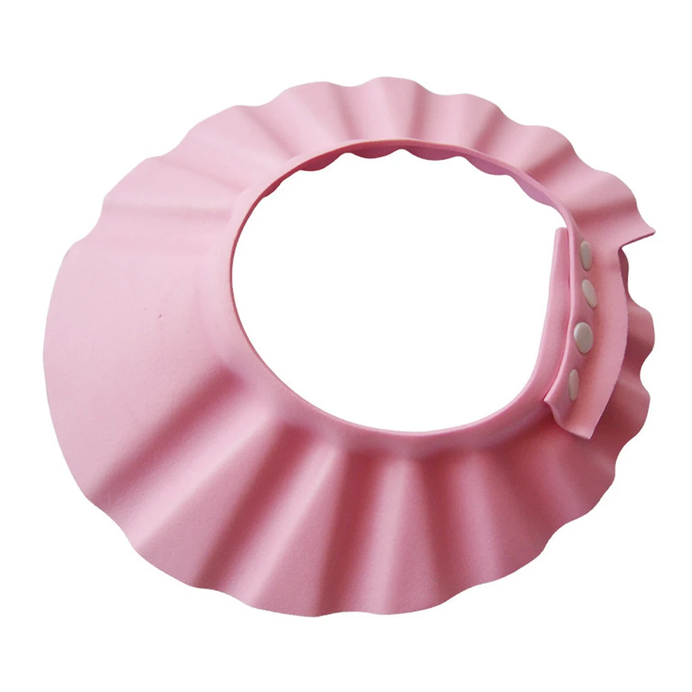 

Adjustable Baby Shower Caps Infant Kids Thickened Safety Soft Bath Shampoo Cap Waterproof Ear Protection Eye Children Hats